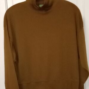 🎇2/$30 EUC VINTAGE Brown OUTBACK RED Women’s Cotton Knit Turtleneck